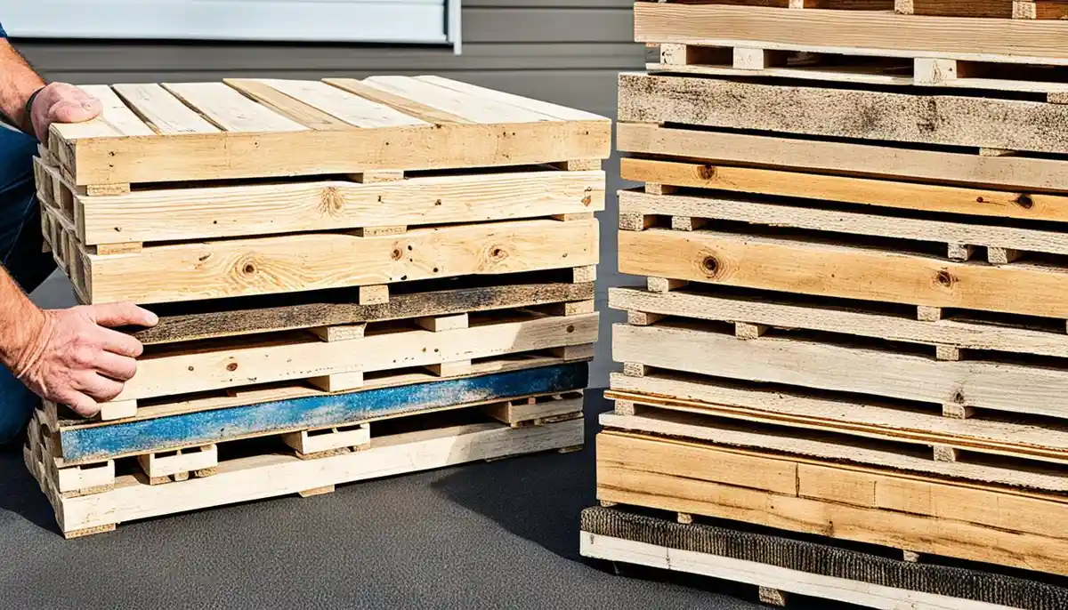 Diferencia en Tarimas: Madera Tratada vs No Tratada