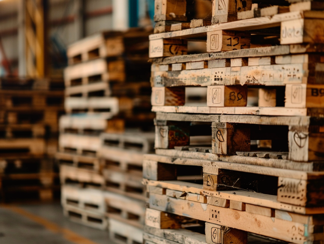 peso de una tarima de madera estándar