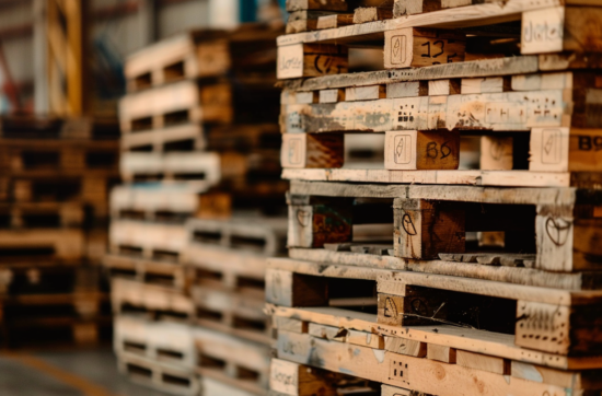 peso de una tarima de madera estándar